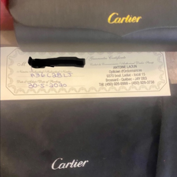 Lunettes authentique Cartier « vintage » couleur Noir,Gold - Picture 4 of 8